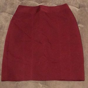 Maroon Express pencil skirt